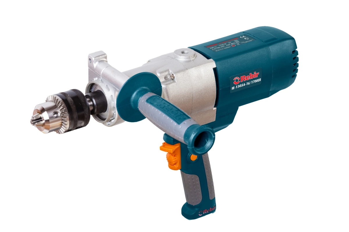  Дрель IE 1305А-16/1700 ЕR, с доп. рукояткой REBIR