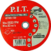 Диск отрезной по металлу 230x22,2x16 мм. (ACTW01-2301)  P.I.T. 