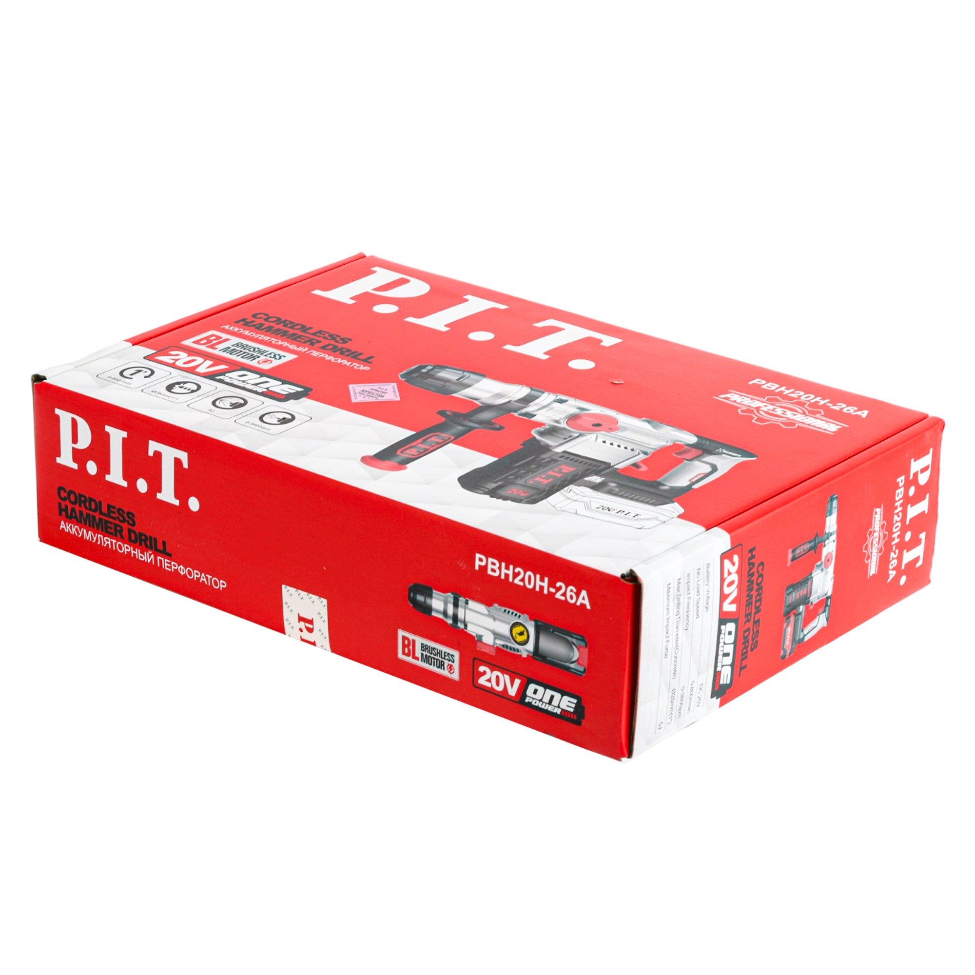 Перфоратор SDS-Plus аккумуляторный бесщеточный  PBH20H-26A SOLO PIT
