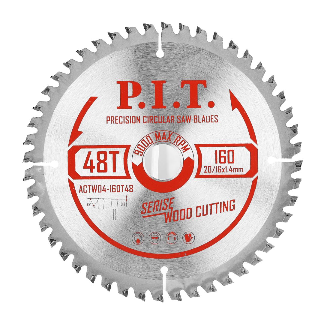 Диск пильный 160x20/16x1,4 мм 48T(ACTW04-160T48) PIT