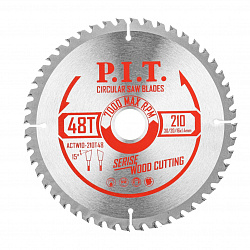 Диск пильный  210x30/20/16x2,2 мм 48T(ACTW10-210T48) PIT 