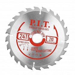 Диск пильный  210x30/20/16x2,2 мм 24T(ACTW10-210T24) PIT 