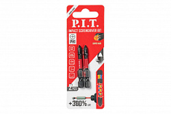 Биты ударные  PH1x50 мм 2 шт в уп.(ASDR01-50PH1) PIT 