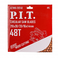 Диск пильный  210x30/20/16x2,2 мм 48T(ACTW10-210T48) PIT 