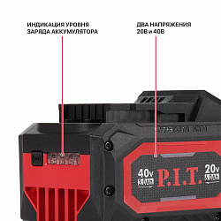 Аккумулятор бивольтовый  PH20-6.0    OnePower PIT 