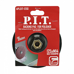 Тарелка опорная для полировальной машины 125 мм М14х2,0 мм ABS(APLS17-125D) PIT   