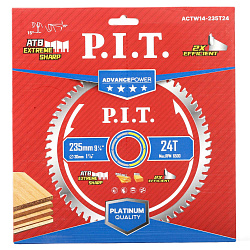 Диск пильный по дереву ACTW14-235T24 PIT 